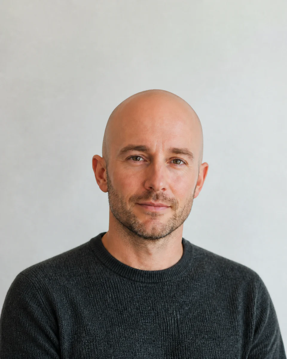 AI Bald Filter example result